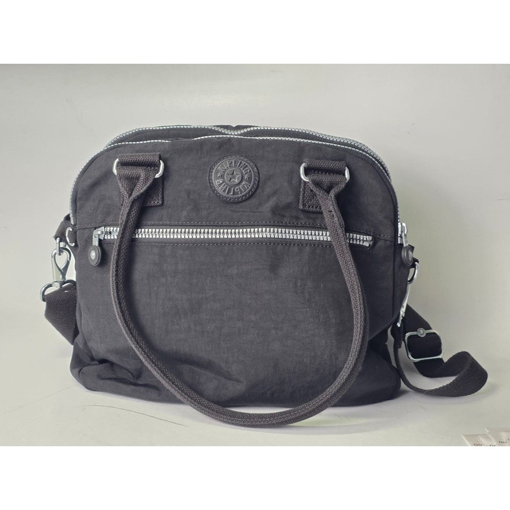 Kipling Crossbody‎ Bag Black Nylon Multi-Pocket Medium Shoulder